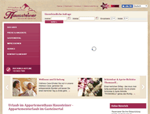 Tablet Screenshot of haussteiner.at
